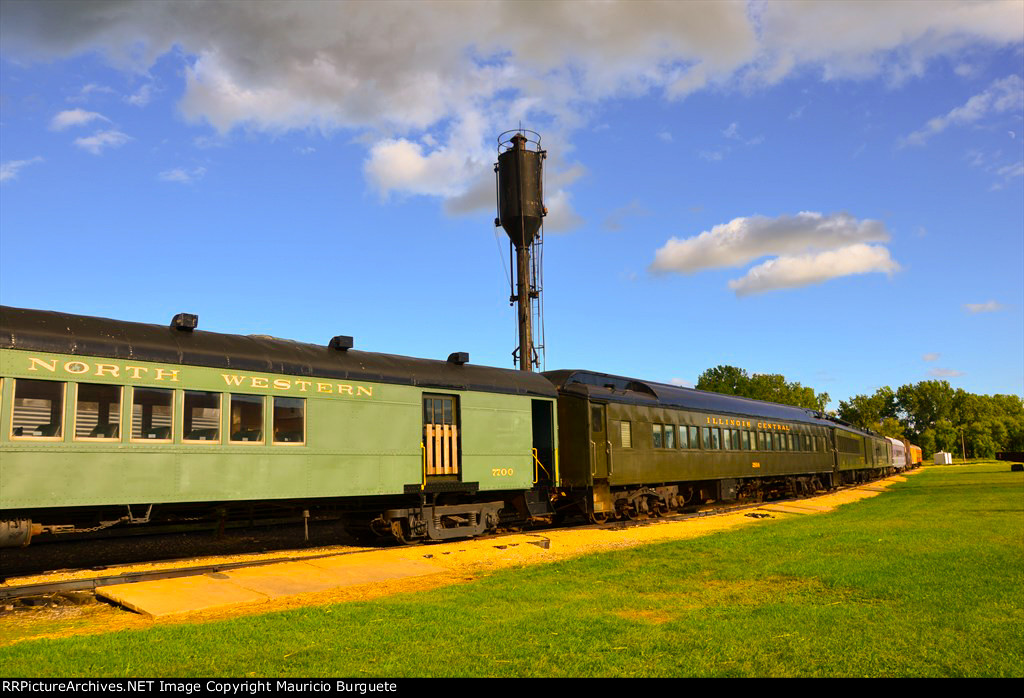 Passenger cars in the yard